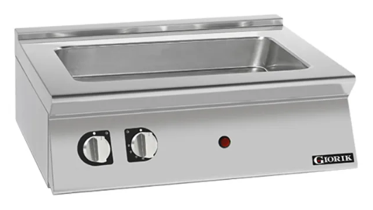 Giorik BM940TT | 900 Series | 800mm| Countertop | Electric 1/1GN + 1/3GN | Bain Marie Top