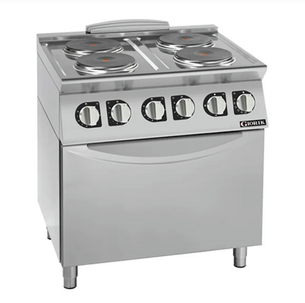 Giorik CE74TET | 700 Series | 4 X Round Hot Plates | Standard Electric Oven | Boiling Top Ranges