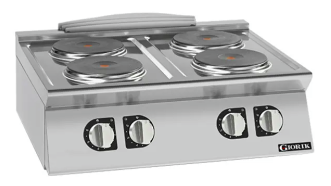 Giorik CE74TTT | 700 Series | 4 X Round Hot Plates | Countertop | Electric | Boiling Top Ranges