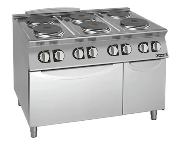 Giorik CE76TET | 700 Series | 6 X Round Hot Plates | Standard Electric Oven | Boiling Top Ranges