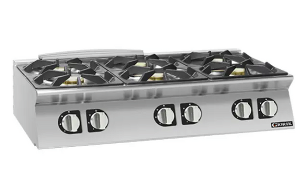 Giorik CE76TTT | 700 Series | 6 X Round Hot Plates | Countertop | Electric | Boiling Top Ranges