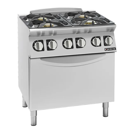 Giorik CG940ET | 900 Series | 4 Burner | Gas Range on Electric Oven | Standard Electric Oven
