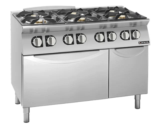 Giorik CG960ET | 900 Series | 6 Burner | Gas Range on Electric Oven | Standard Electric Oven