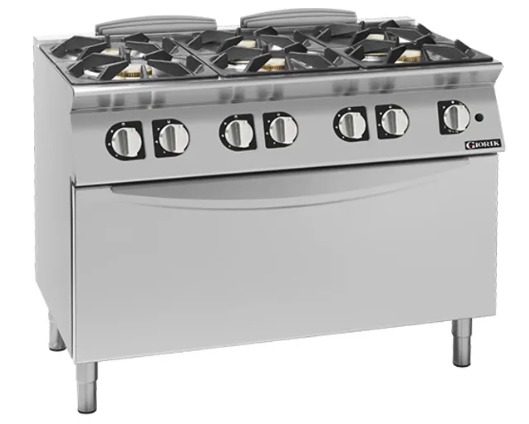 Giorik CG960HT | 900 Series | 6 Burner | Gas Range on MAXI Gas Oven | Standard Gas Oven