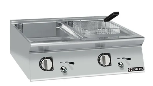 Giorik FE7210TT | 700 Series | 800mm | Double Pan | Countertop | Electric Fryer Top