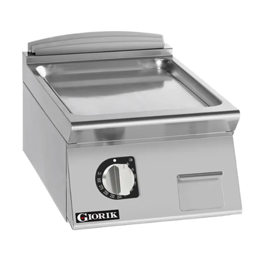 Giorik FLE72TCRXT | 700 Series | 400mm Wide | Smooth Satin Chrome | Electric Frytop