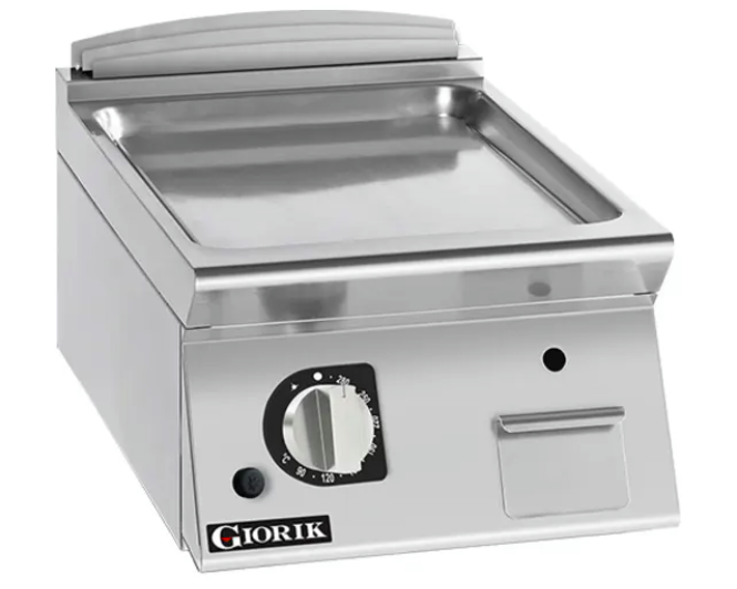 Giorik FLG72TCRXT | 700 Series | 400mm Wide | Smooth Satin Chrome | Gas Frytop