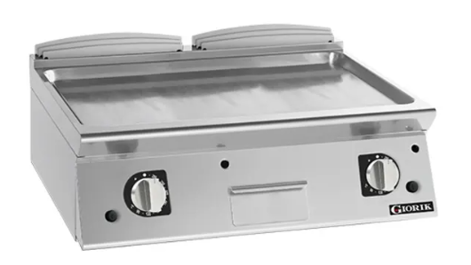Giorik FLG741TCRXT | 700 Series | 800mm Wide | Smooth Satin Chrome | Gas Frytop