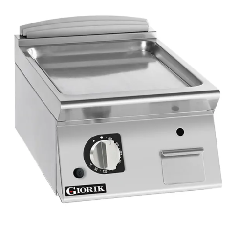 Giorik FLG92TCRXT| 900 Series | 400mm Wide | Countertop | Smooth Satin Chrome Plate | Gas Frytop