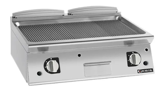 Giorik FRG741TFT | 700 Series | 800mm Wide | Ribbed Mild Steel | Countertop | Gas Frytop