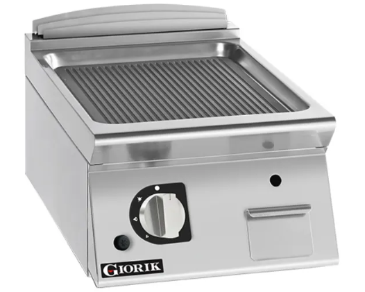 Giorik FRG92TFT| 900 Series | 400mm Wide | Countertop | Ribbed Mild Steel | Gas Frytop