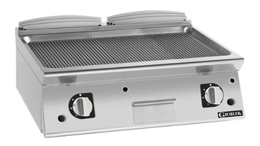 Giorik FRG941TFT| 900 Series | 800mm Wide | Countertop | Ribbed Mild Steel Plate | Gas Frytop