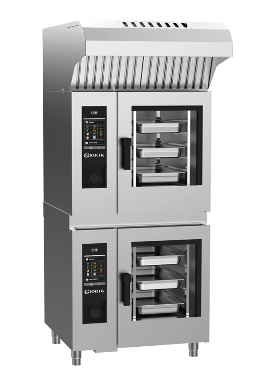 Giorik SEHEST.11.0610.L.RO.H | Steambox Evolution | 6 on 10 x 1/1 GN | with Ventless Hood & Reverse Osmosis | Left Hand Hinge Door | Electric | Combi Oven