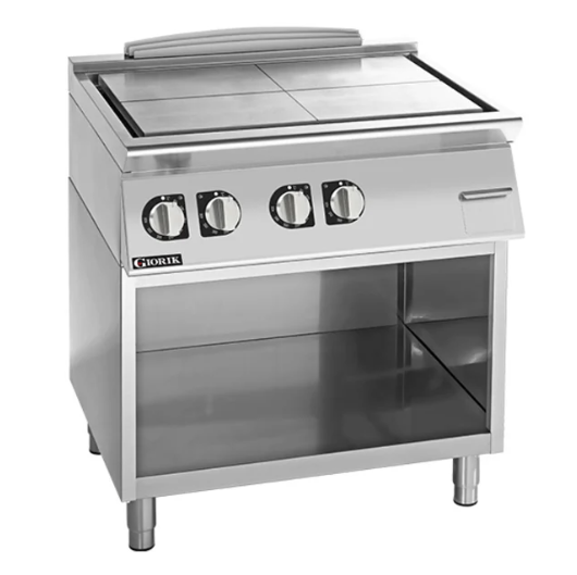 Giorik TE940GT| 900 Series | 800mm Wide | 4x Cooking Zones | On Open Base | Electric Solid Top