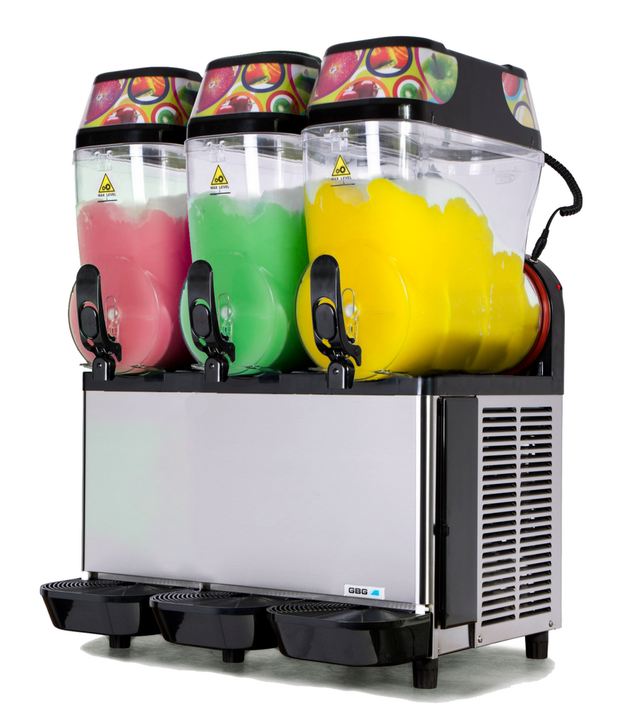 GBG GRANITIME 3 I 3 Bowl Granita Machine I Slush Granita Machine I Granita Machine I 3 x 12ltr Bowl