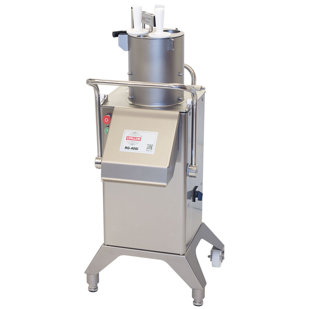 Roband Hallde | RG-400i-3PH | Manual | Push Feeder | with 4 Tube Feeder | Vegetable Preparation Machine