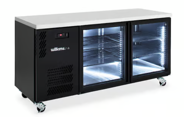 Williams Refrigeration HB2UGBHC Boronia - 2 Glass Door Back Bar Fridge