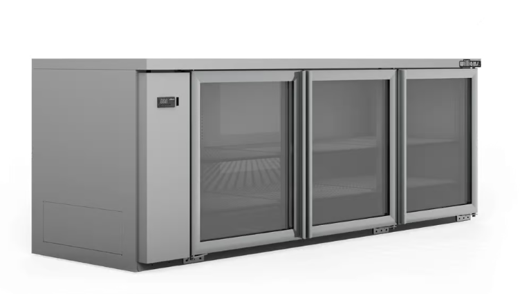 Williams Refrigeration HB3RGS Boronia Remote | Stainless Steel | 3 Glass Door | Underbench Fridge | Refrigerator | Back Bar Fridge
