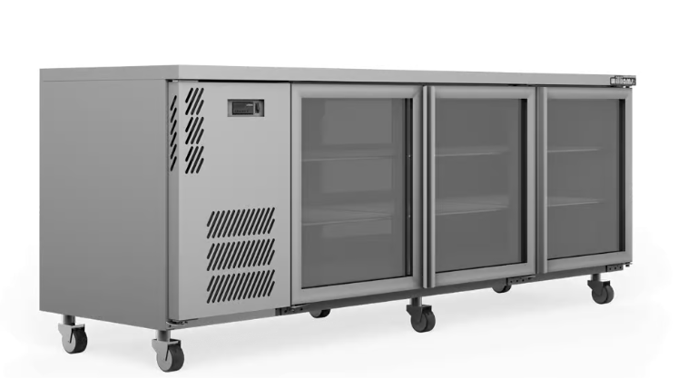 Williams Refrigeration HB3UGSHC Boronia - 3 Glass Door Back Bar Fridge