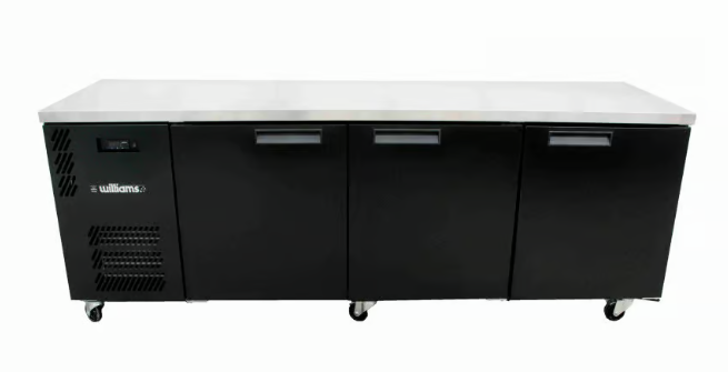 Williams Refrigeration HB3USBHC Boronia - 3 Solid Door Undercounter Fridge