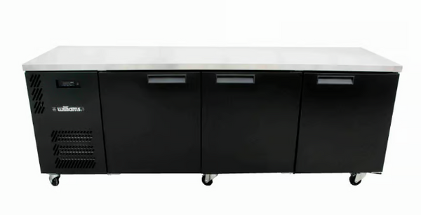 Williams Refrigeration HB3USBHC Boronia - 3 Solid Door Undercounter Fridge