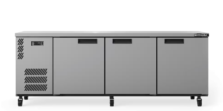 Williams Refrigeration HB3USSHC Boronia | 3 Solid Door | Stainless Steel | Undercounter Fridge