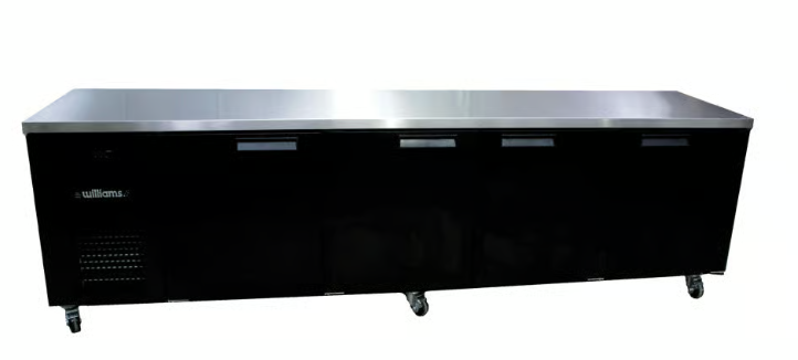 Williams Refrigeration HB4USBHC Boronia - 4 Solid Door Undercounter Fridge