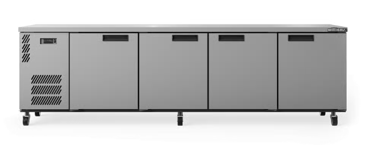 Williams Refrigeration HB4USSHC Boronia | 4 Solid Door | Stainless Steel | Undercounter Fridge