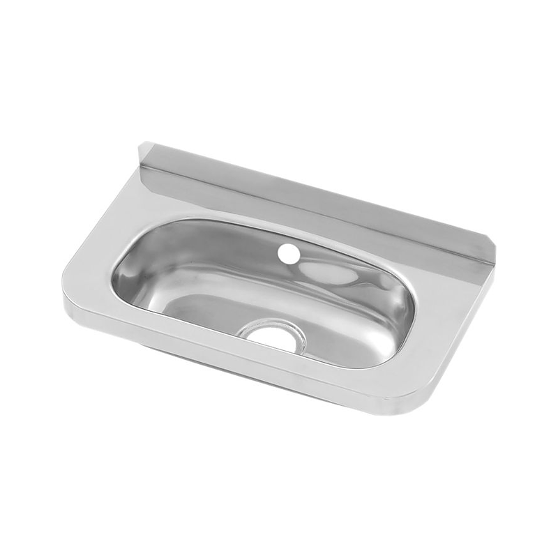 3monkeez HBC-OF-B Compact Wall Basin and Brackets, 40mm Outlet, Includes No Tap Holes