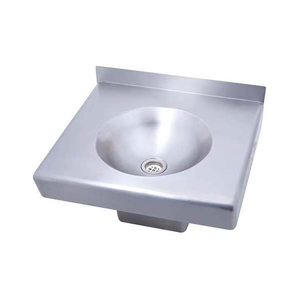 3monkeez HBD-S Square AS1428 Compliant Hand Basin with 40mm Plug and Waste, 304 Grade Stainless Steel