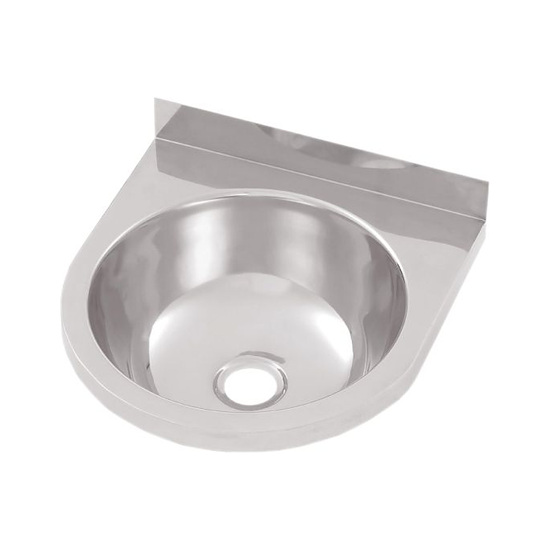 3monkeez HBR Round Wall Basin and Brackets, 40mm Outlet, 304 Grade Stainless Steel