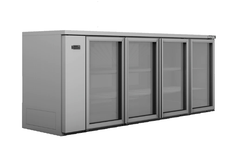 Williams Refrigeration HC4RGS I Cameo Remote I Stainless Steel I Glass Door I 4 Door I Refrigerator I Back Bar Fridge