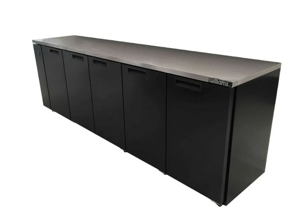 Williams Refrigeration HC5RSB I Cameo Remote I Black I Solid Door I 5 Door I Refrigerator I Back Bar Fridge