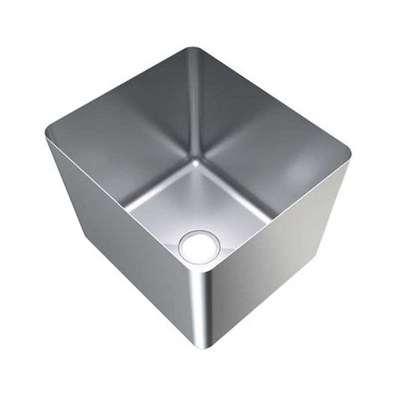 3monkeez HF14-316 1.5mm 316 Grade Hand Fabricated Sink Bowl, 400x350x300