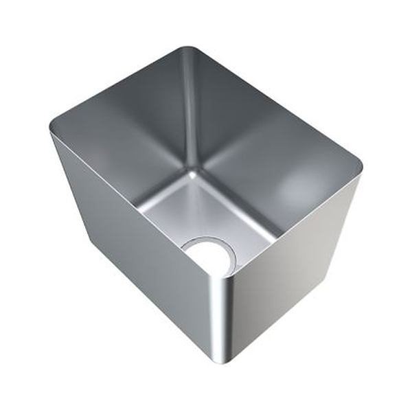 3monkeez HF403030 1.2mm Hand Fabricated Sink Bowl, 400x300x300