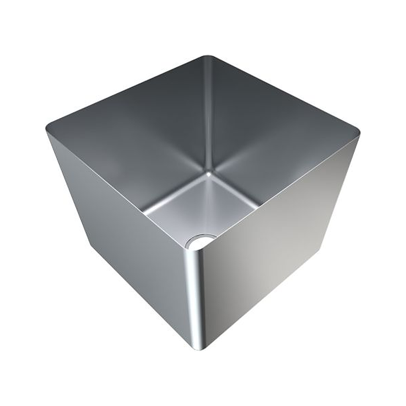 3monkeez HF505040 1.2mm Hand Fabricated Sink Bowl, 500x500x400