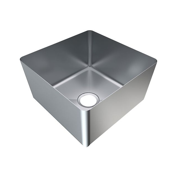 3monkeez HFG19 1.5mm Hand Fabricated Gastronorm Bowl, 450x450x250