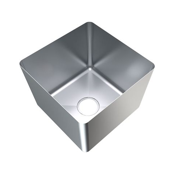 3monkeez HFS11 1.2mm Hand Fabricated Economy Sink Bowl, 400x400x250