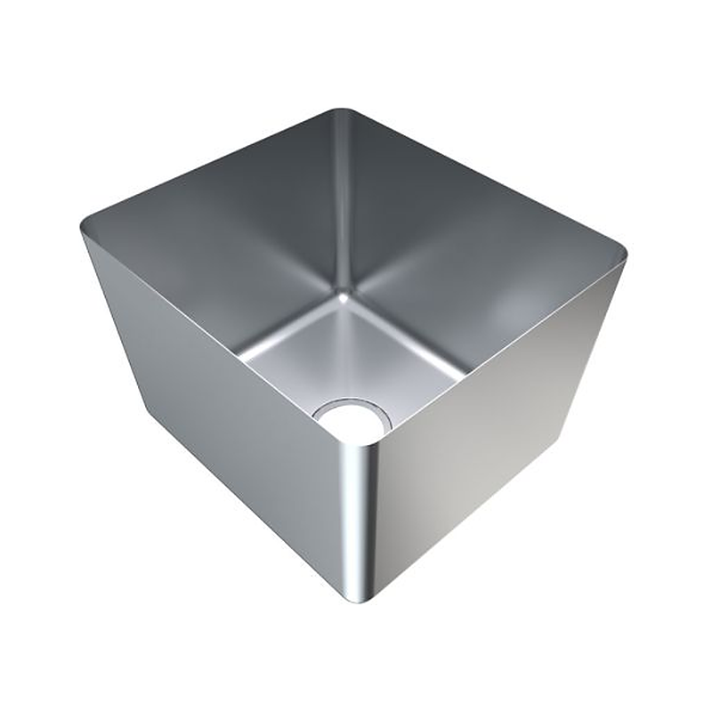 3monkeez HFS20 1.2mm Hand Fabricated Economy Sink Bowl, 450x400x250