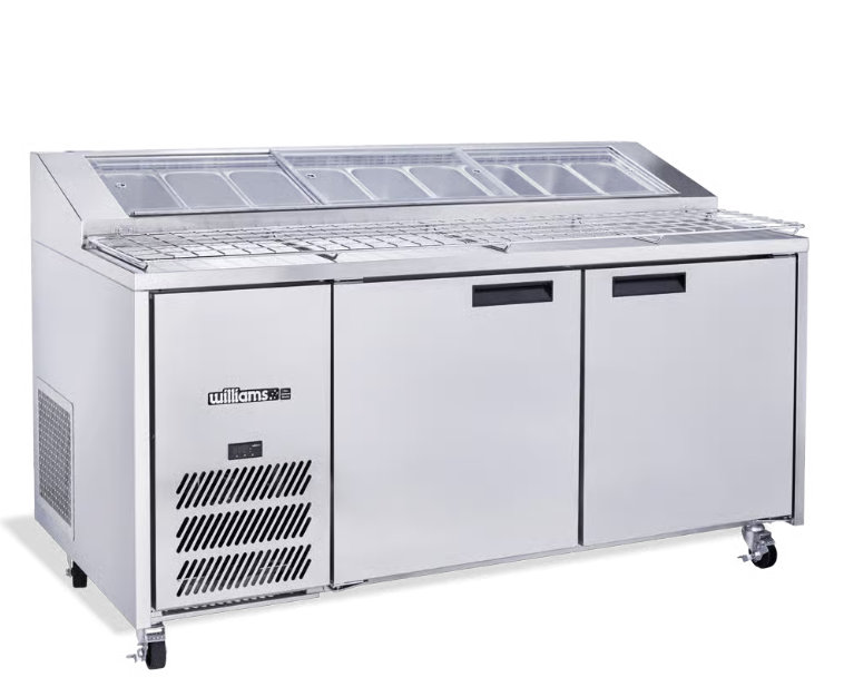 Williams Refrigeration HJ2PCBASS Jade PC | 2 Door | Stainless Steel | Pizza Prep Counter