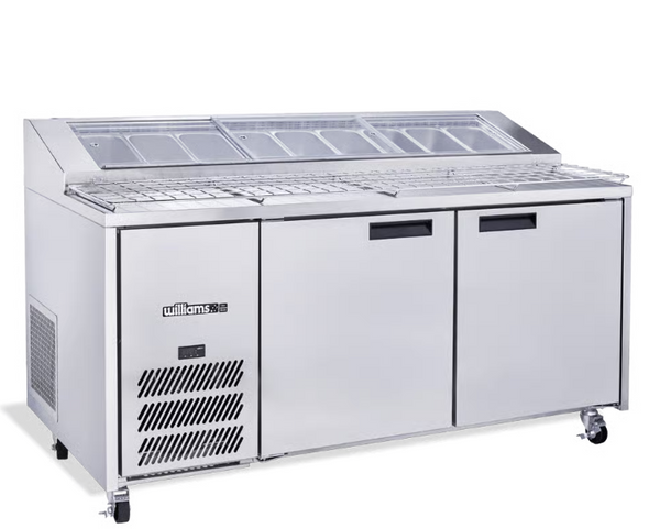 Williams Refrigeration HJ2PCBASS Jade PC | 2 Door | Stainless Steel | Pizza Prep Counter