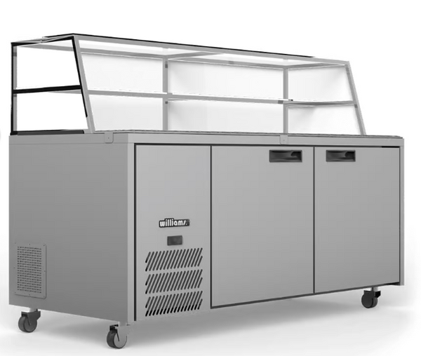 Williams Refrigeration HJ2SCBASS Jade SC | Stainless Steel | 2 Door | Sandwich Prep Counter