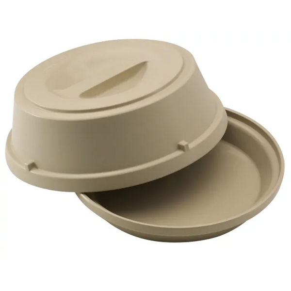 Cambro HK39148 I Camwear Heat Keepers Base & Cover for 9" Plate I White I Case of 6