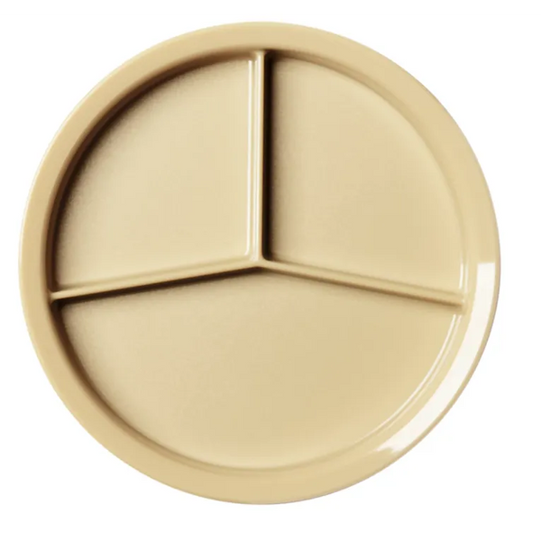 Cambro HK93BCW133 I Camwear Dinnerware Plates I Three Compartment I Heat Keeper Base I Case of 12