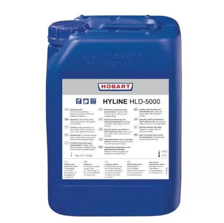 Hobart HLD-5000 | Glass Rinse Aid | Rinse Aid for Demineralised Water | Dishwasher Cleaning Solution | 20L