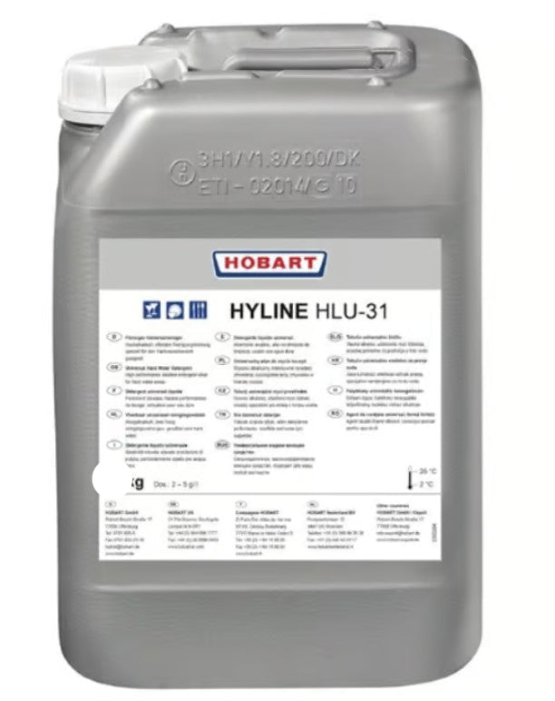 Hobart HLU-31 | HYLINE Universal Detergent | Dishwasher Cleaning Solution | 20L