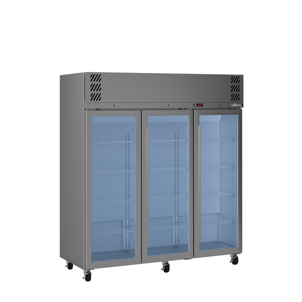 Williams Refrigeration HP3GSHC I Stainless Steel I Glass Door I 3 Door Refrigerator I Refrigerator I Commercial Refrigerator