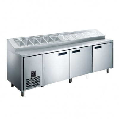 Glacian HPB2476 3 Door Pizza Bar