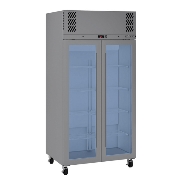 Williams Refrigeration HPR2GSHC I Pearl I Upright Fridge I Stainless Steel I Clear Door Refrigerators I 2 Door Slim I Refrigerator I Commercial Refrigerator
