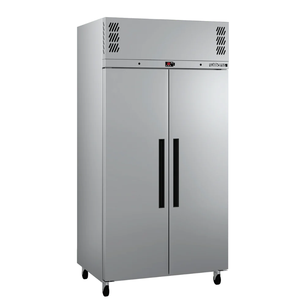 Williams Refrigeration HPR2SSHC I Pearl I Upright Fridge I Stainless Steel I Solid Door I 2 Door Slim I Refrigerator I Slim Fridger I Commercial Refrigerator
